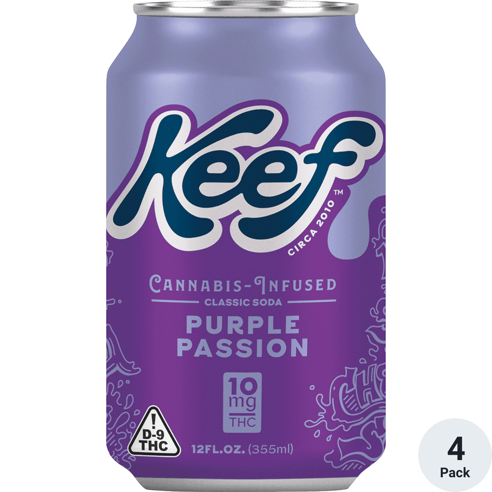 KEEF THC PURPLE PASSION 4PK 355ML