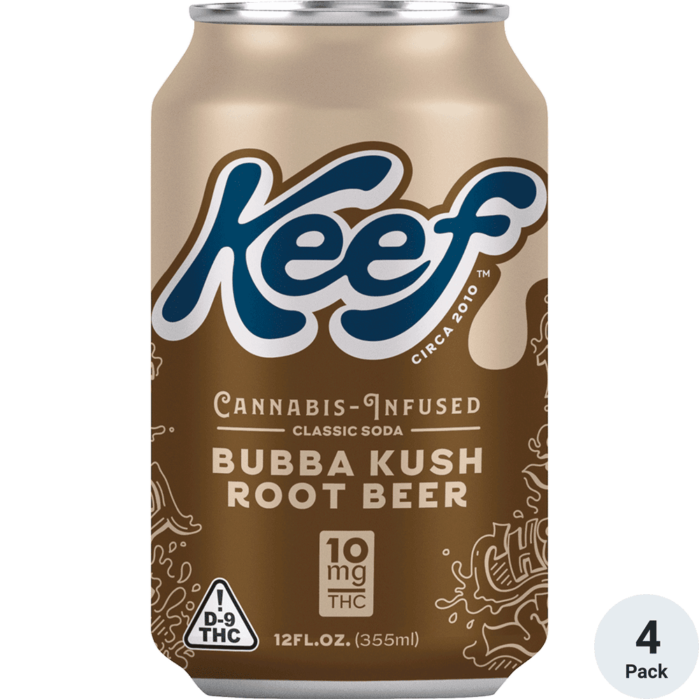 KEEF THC KUSH ROOT BEER 4PK 355ML