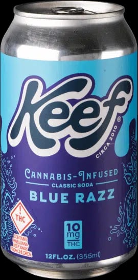 KEEF THC BLUE RAZZ 355ML