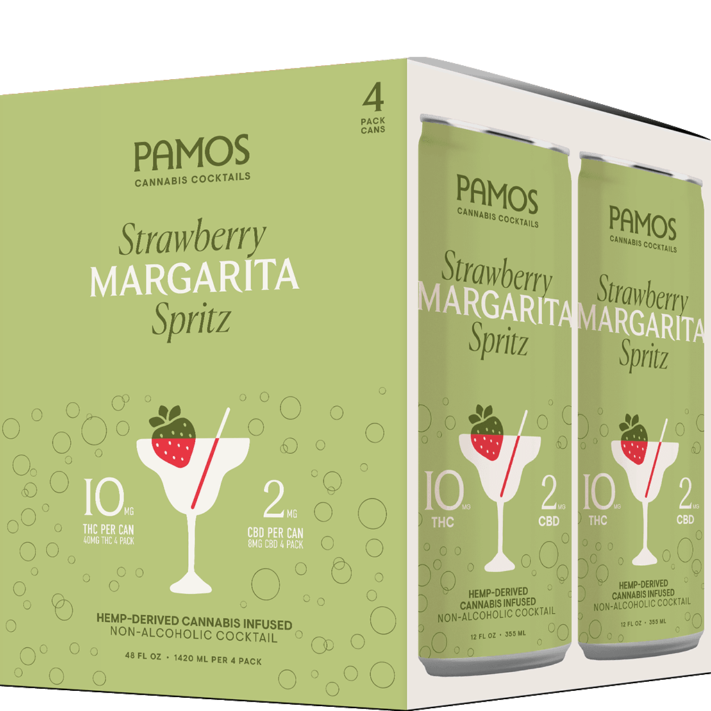 PAMOS THC STRAWBERRY MARGARITA 355ML