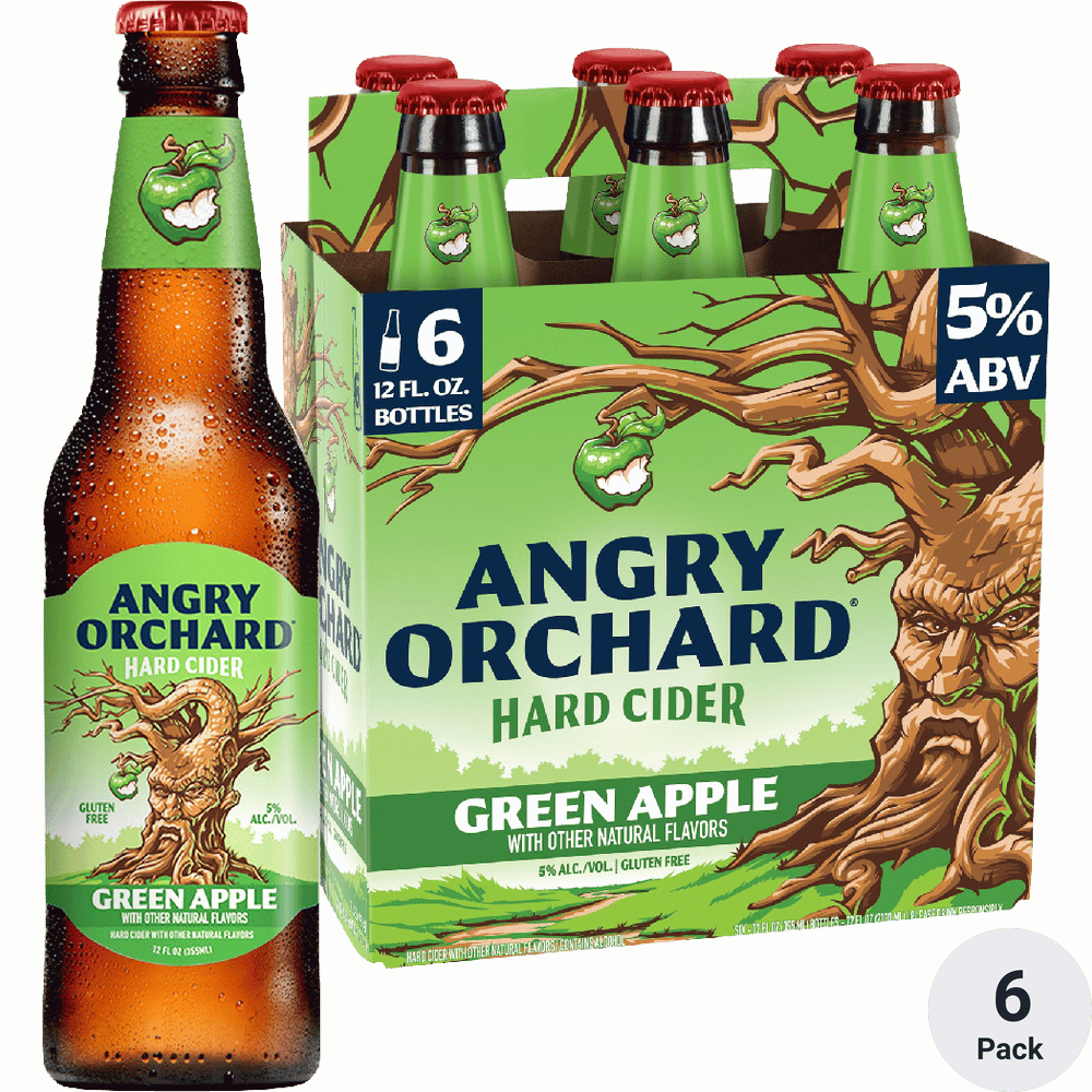 ANGRY ORCHARD SIX PACK GREEN APPLE 12OZ