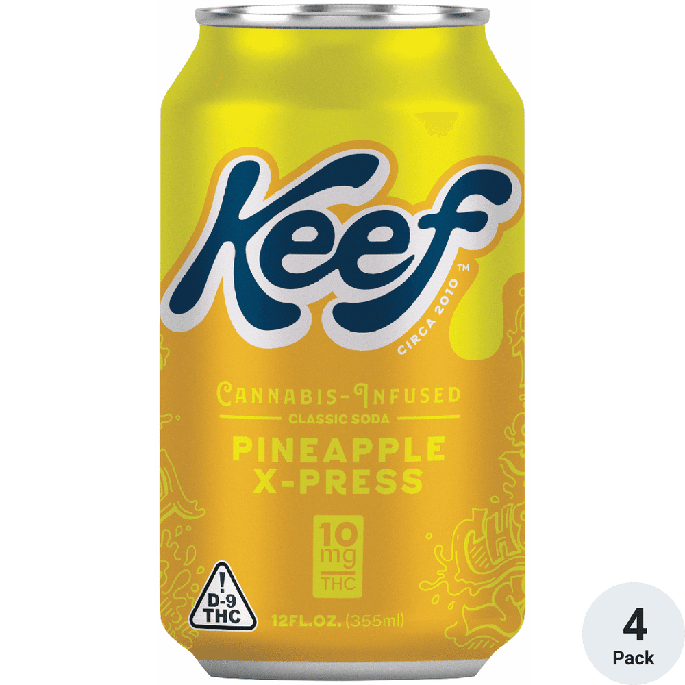 KEEF THC PINEAPPLE X-PRESS 4PK 355ML